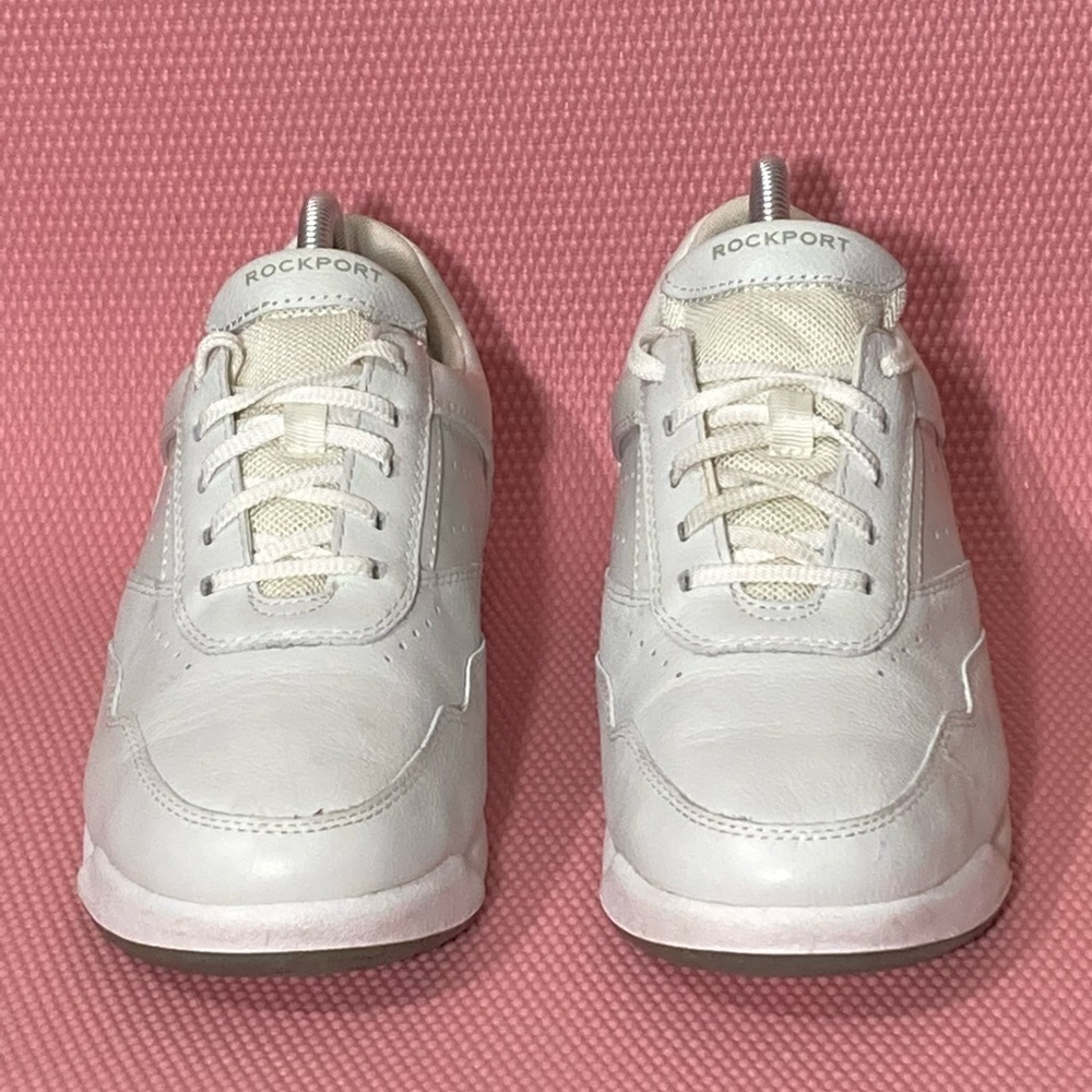 ROCKPORT Women's Pro Walker White Lace Up Casual Leather Walking Shoes Size 10 - Picture 4 of 10